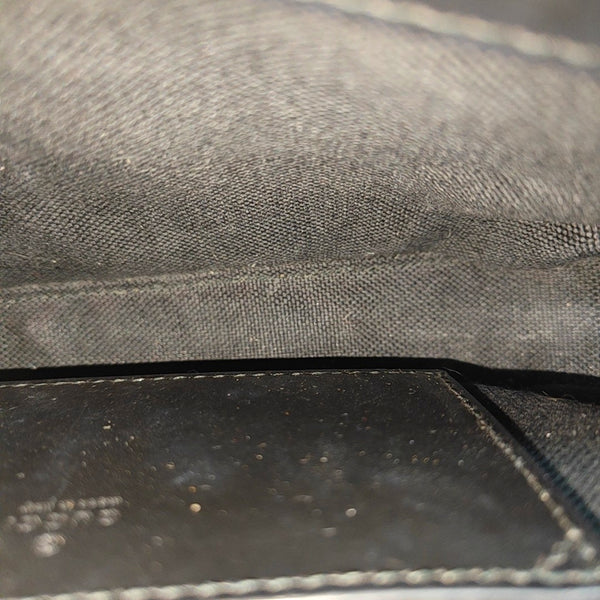 Monogram Calfskin Shoulder Bag Mini Black