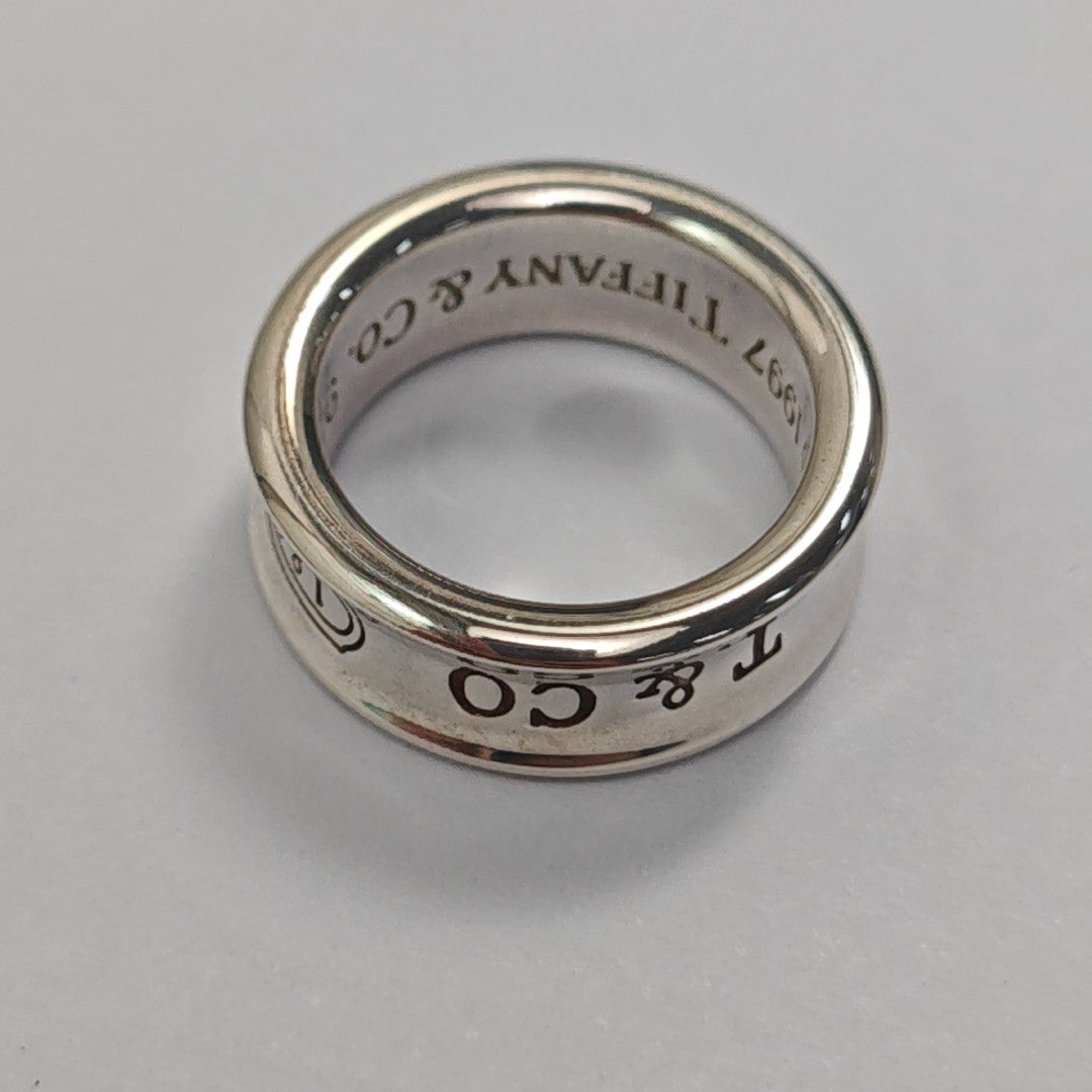 Tiffany 1837 925 Sterling Silver Ring EU 46