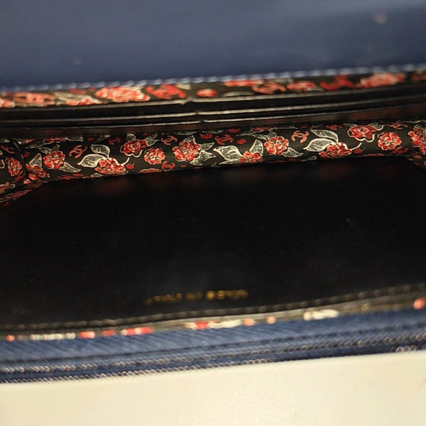 WOC Quilted Calfskin Blue