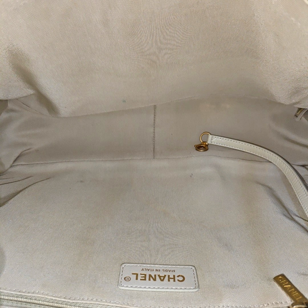 Calfskin Tote Bag Beige