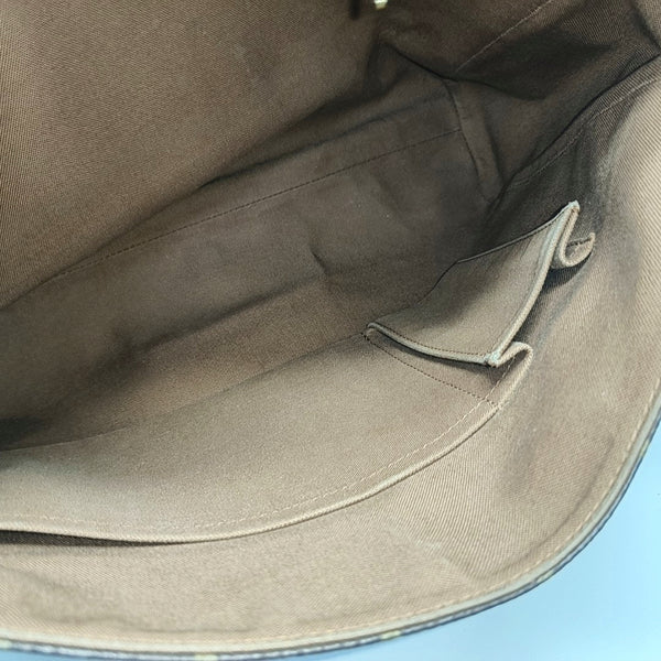 VALMY Monogram Coated Canvas Brown