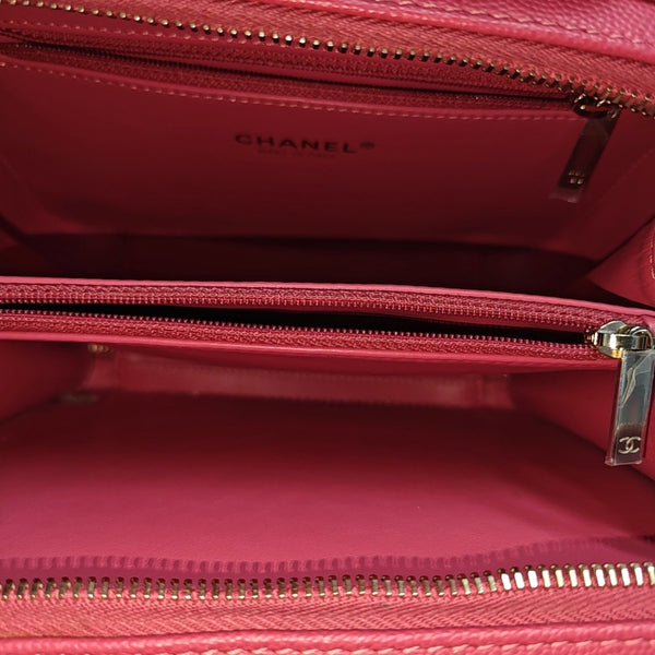 FILIGREE Medium Quilted Grained Calfskin Red