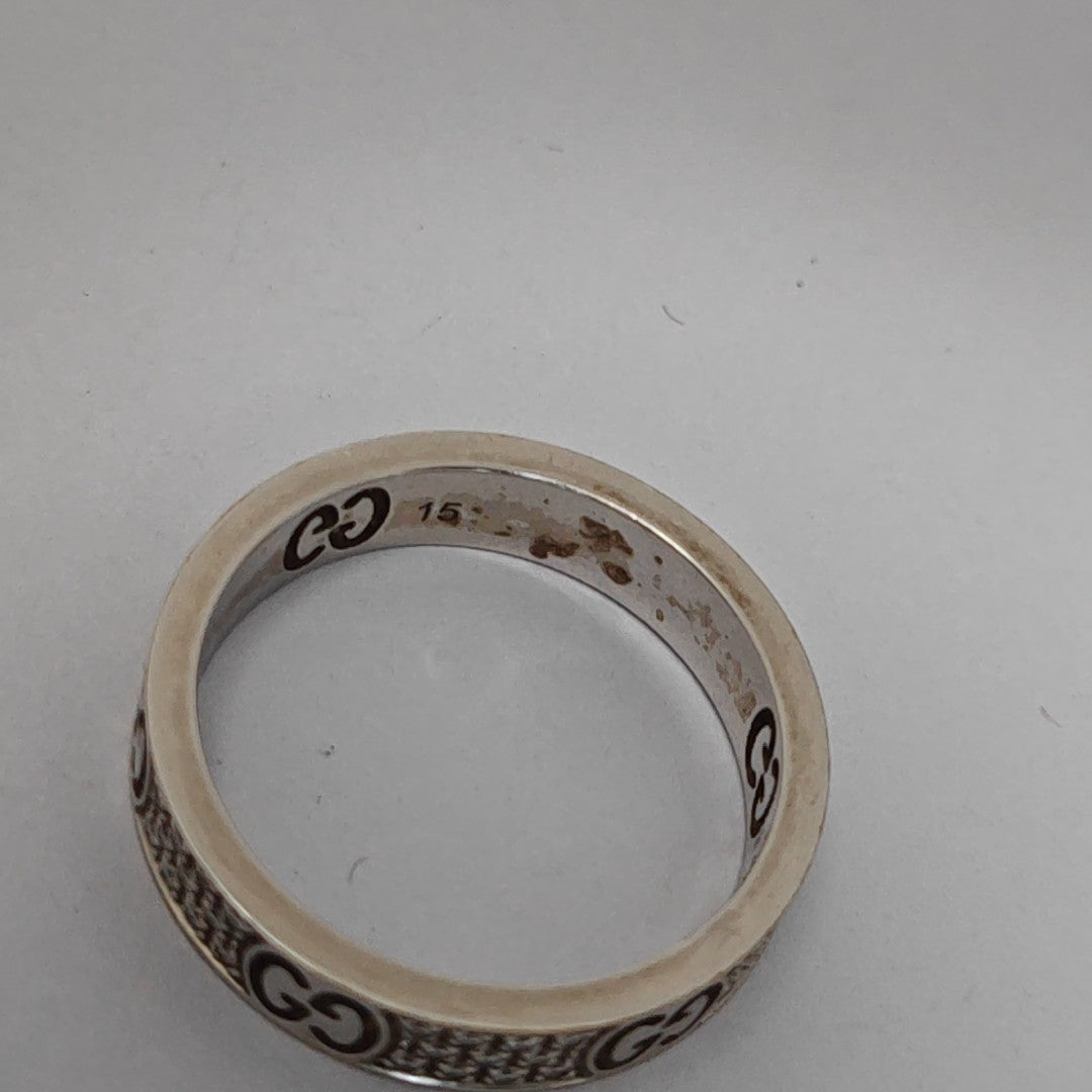 Icon 18k White Gold Silver Ring HK 15