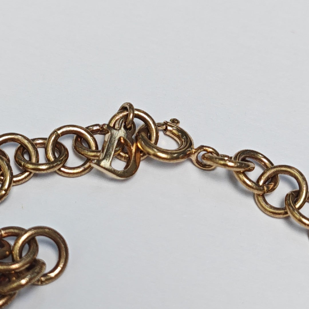 Lucky Locket Metal Gold Necklace