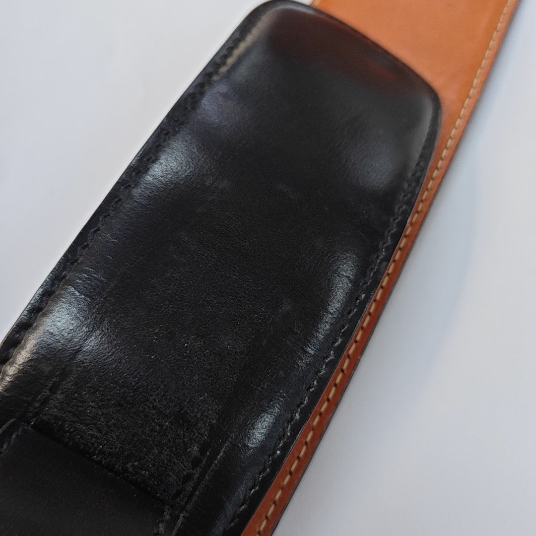 Leather Bag Strap Black
