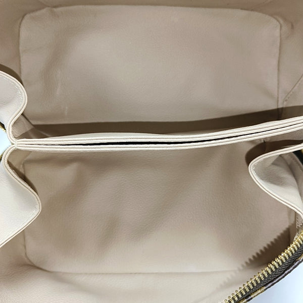 Monogram Coated Canvas Top Handle Bag Brown