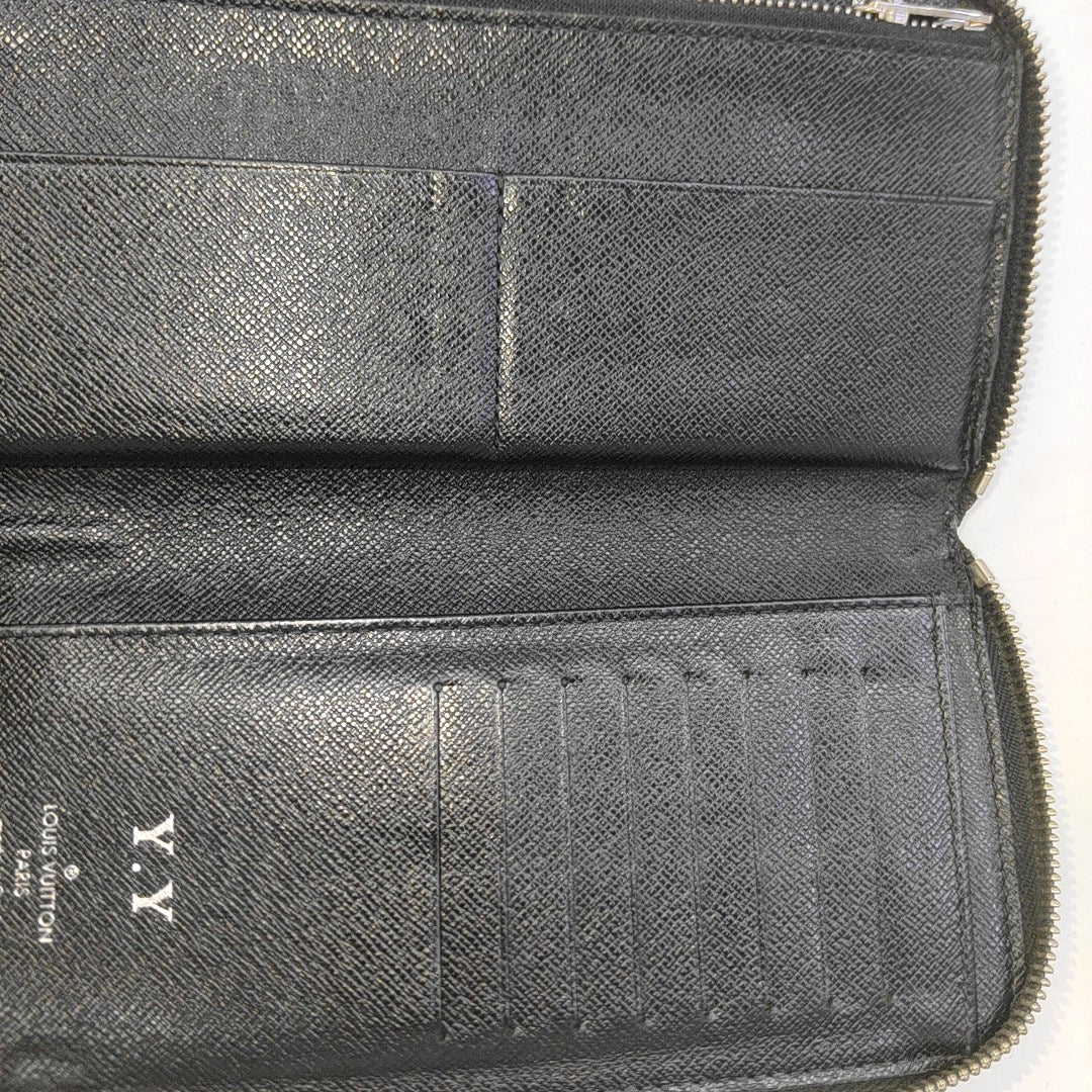 BRAZZA Damier Graphite Coated Canvas Black Wallet