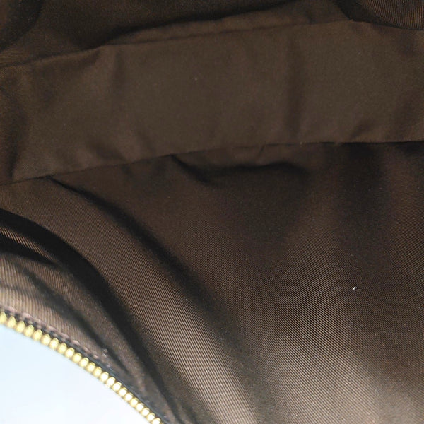LOOP HOBO Monogram Coated Canvas Brown