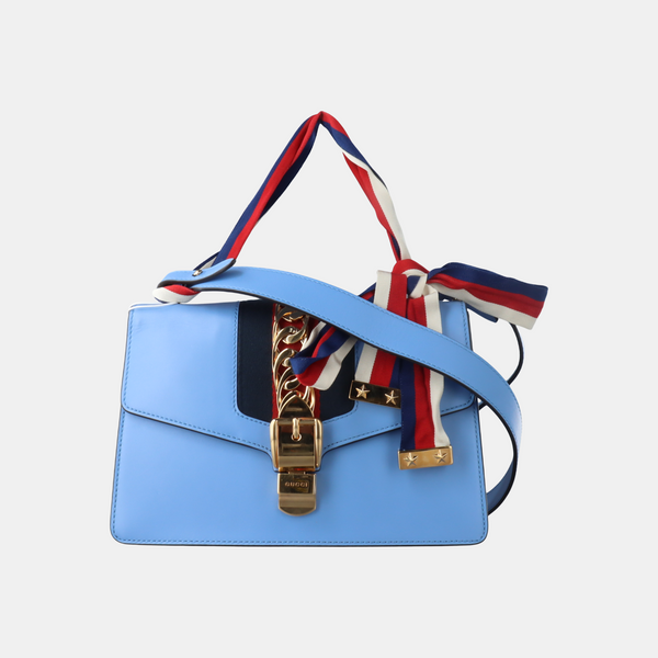 Sylvie Small Calfskin Blue