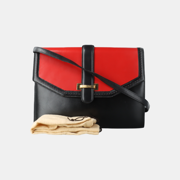 Leather Shoulder Bag Black