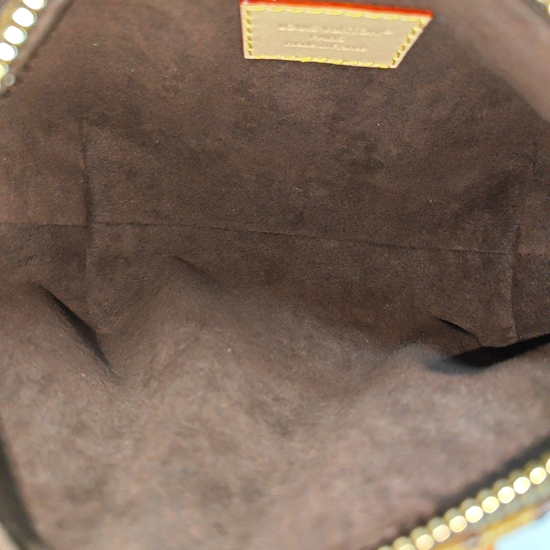 HILLS Monogram Coated Canvas Brown