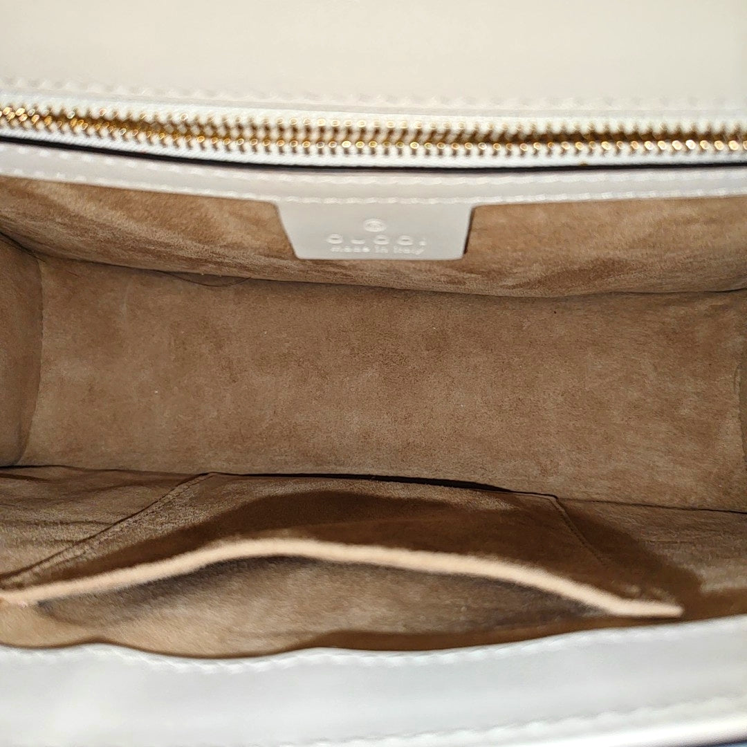 Sylvie Small Calfskin White