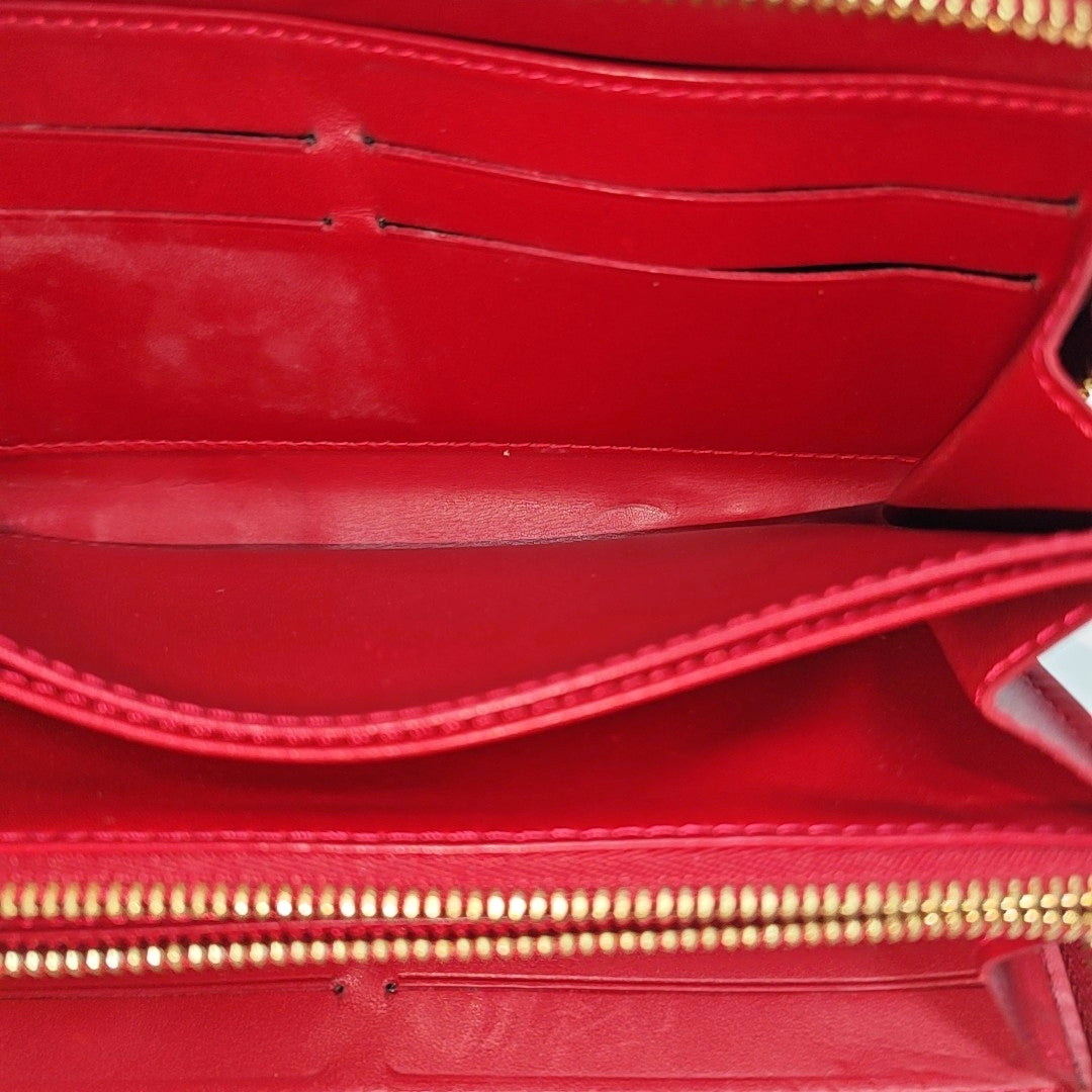 ZIPPY Patent Leather Red Wallet
