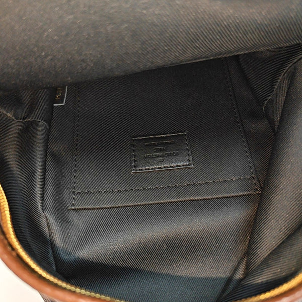 PALM SPRINGS Mini Monogram Coated Canvas Brown
