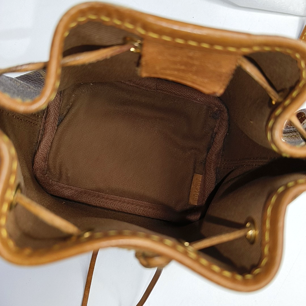 NÉONOÉ Nano Monogram Coated Canvas Brown