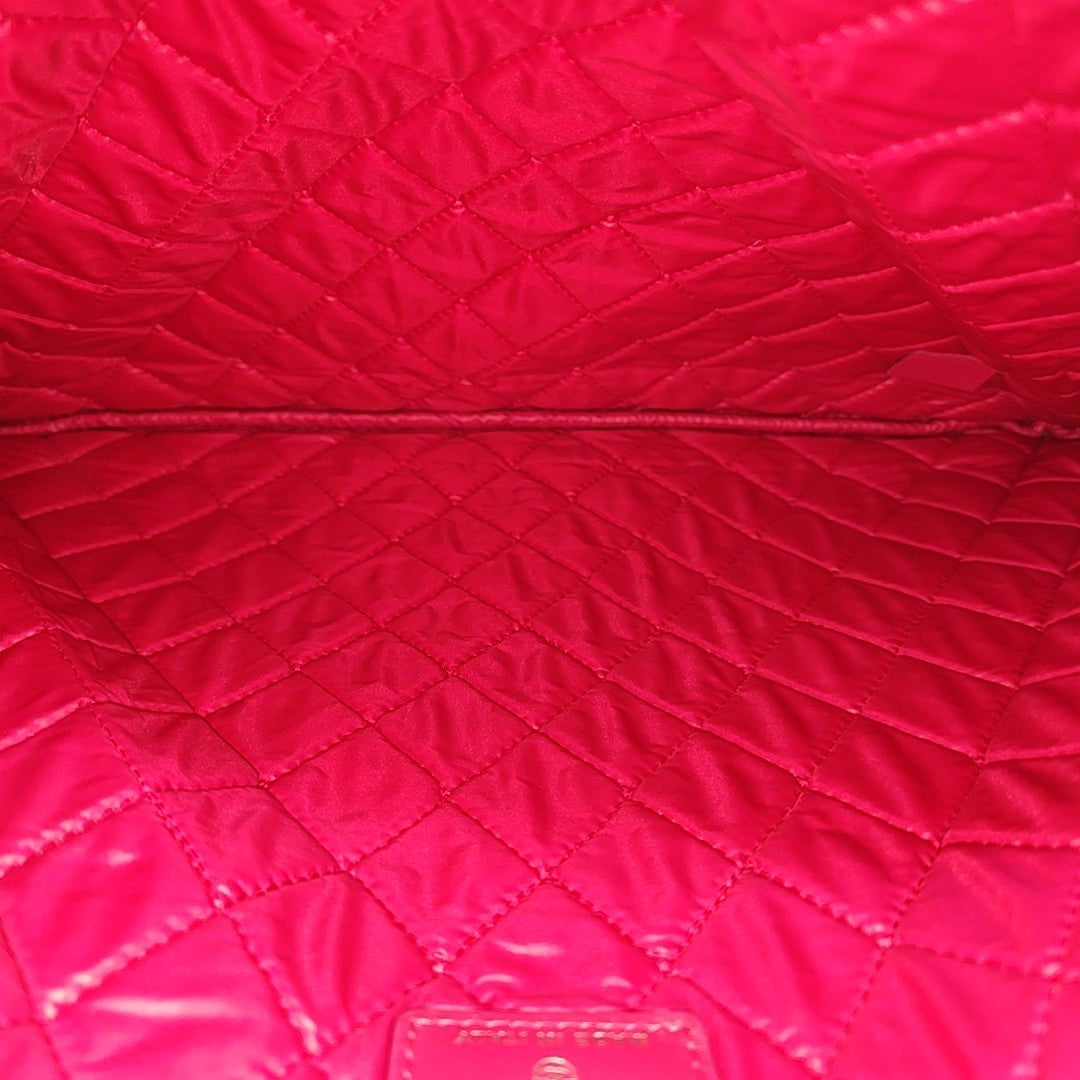 Quilted Lambskin Clutch Large Pink
