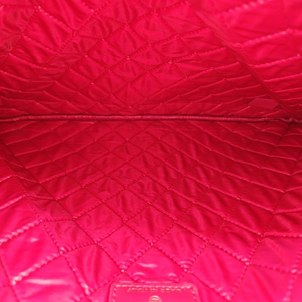 Quilted Lambskin Clutch Large Pink
