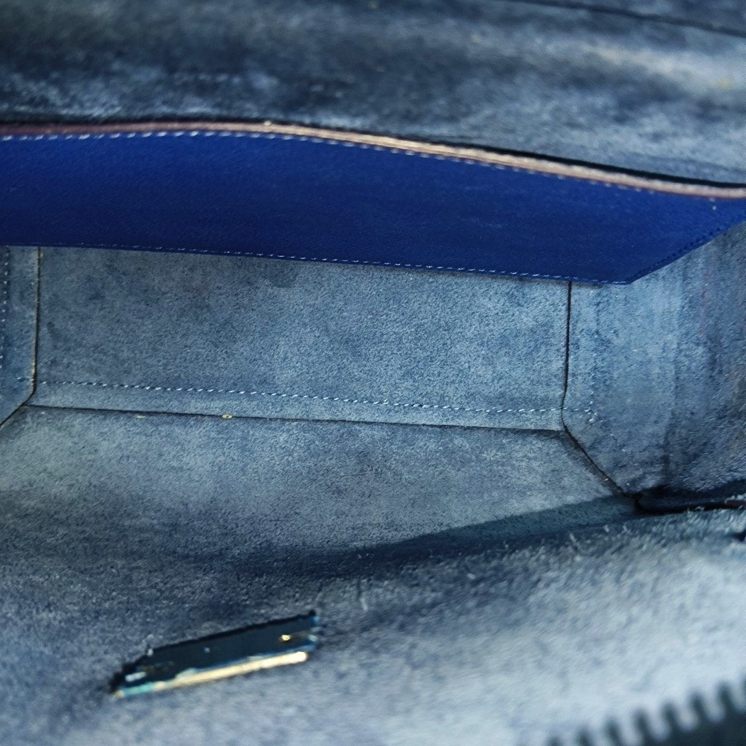 BELT Micro Calfskin Blue