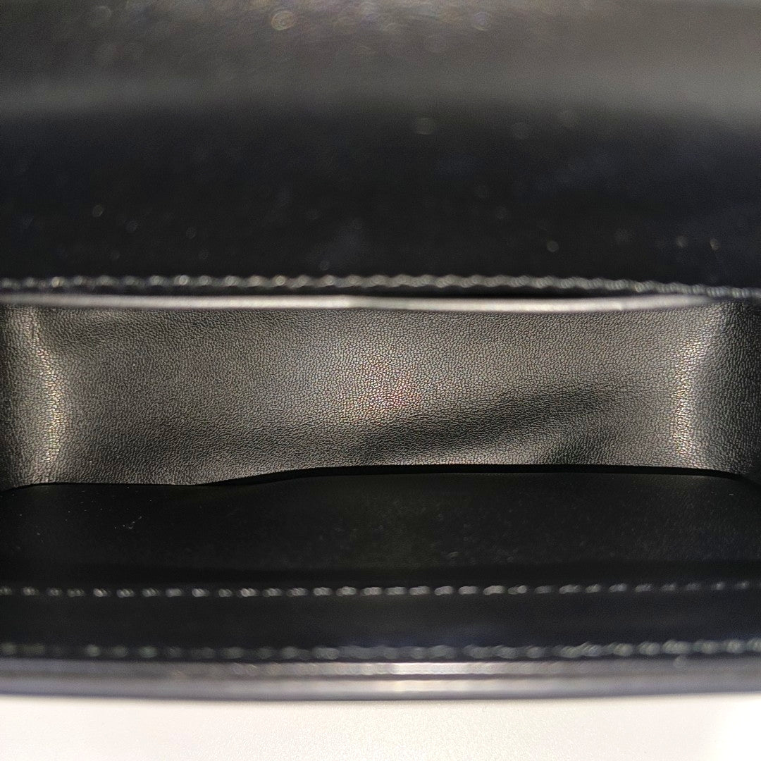 Calfskin Shoulder Bag Black