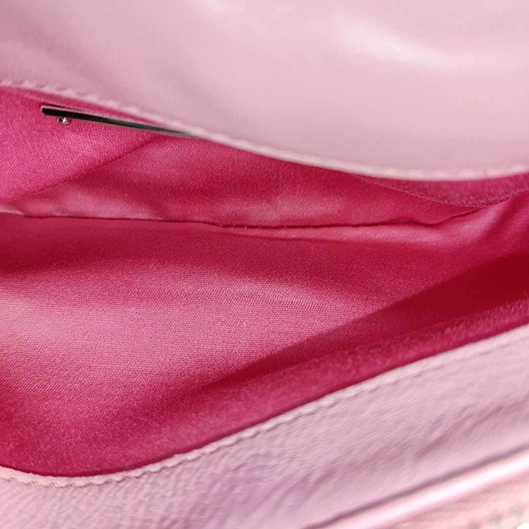 Crystal Quilted Lambskin Pink