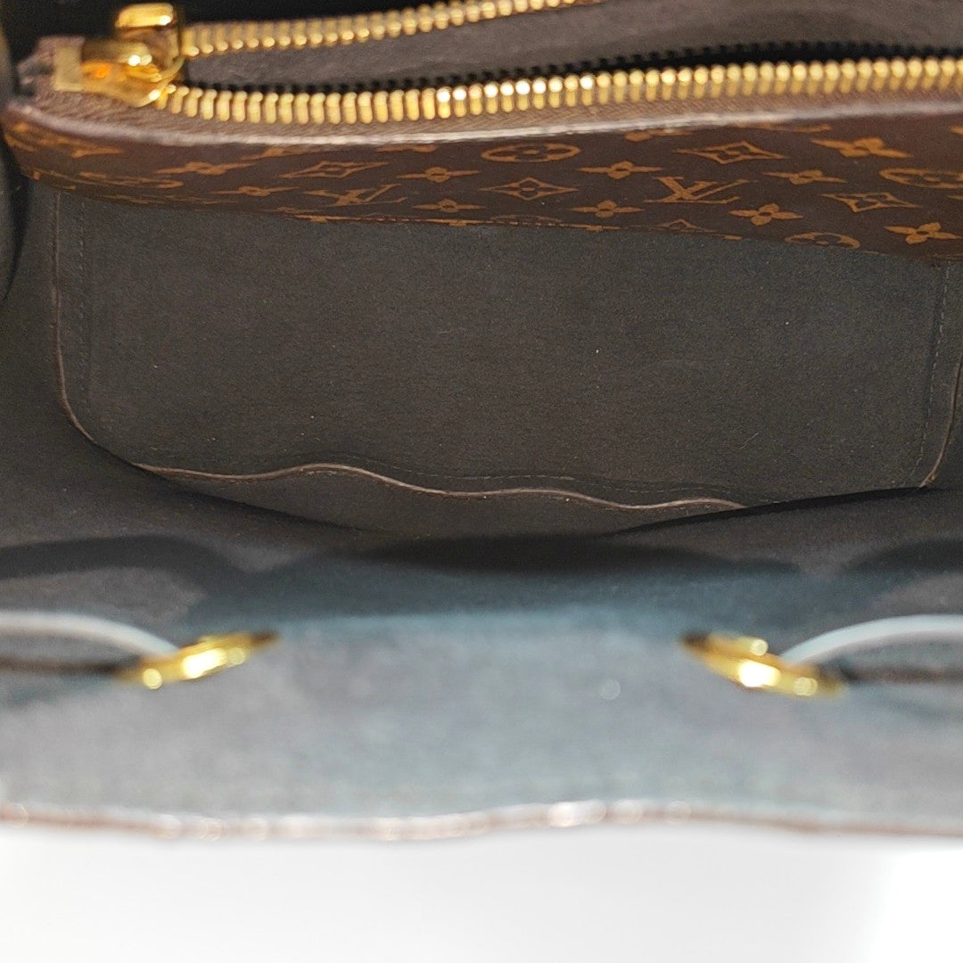 NÉONOÉ MM Monogram Coated Canvas Brown