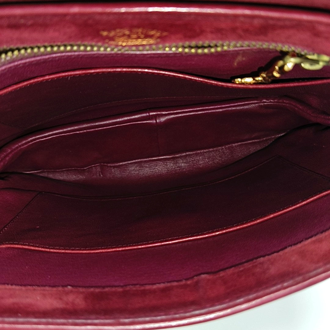 Suede Shoulder Bag Red