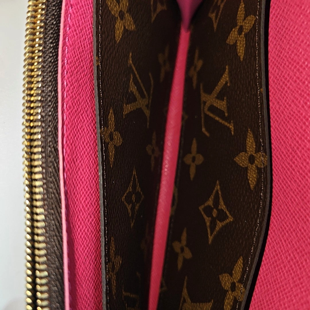 EMILIE Monogram Coated Canvas Brown Wallet