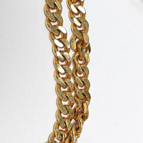 CD Navy Metal Gold Necklace