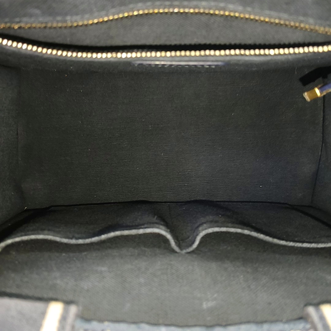 Book Tote Small Oblique Canvas Blue