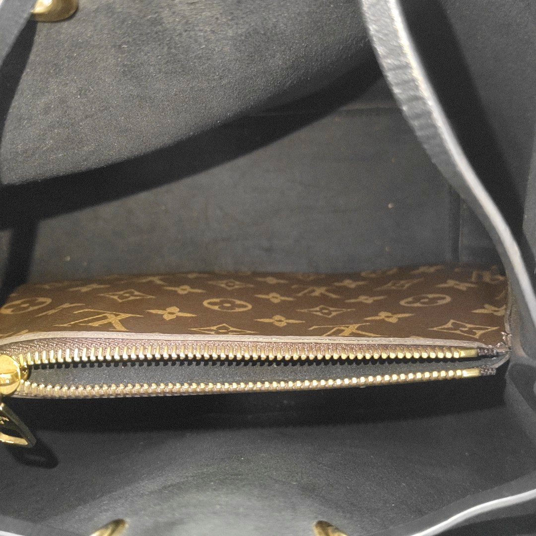 NÉONOÉ MM Monogram Coated Canvas Brown