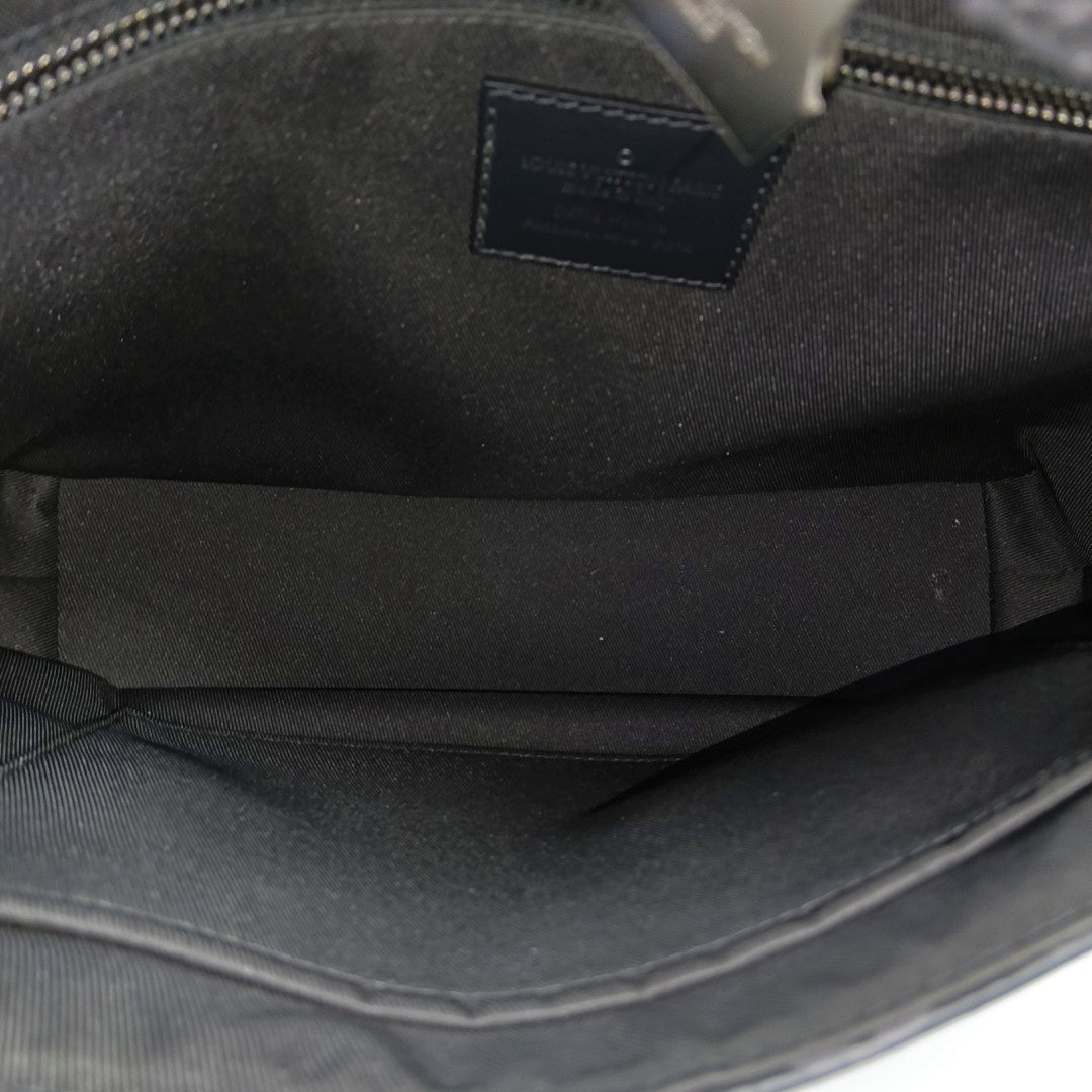 VOYAGER PM Monogram Coated Canvas Black