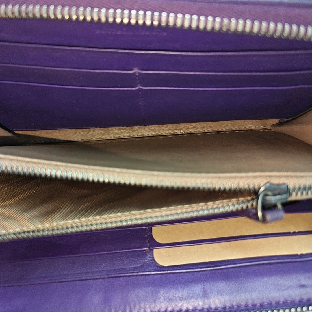 Lambskin Wallet Purple