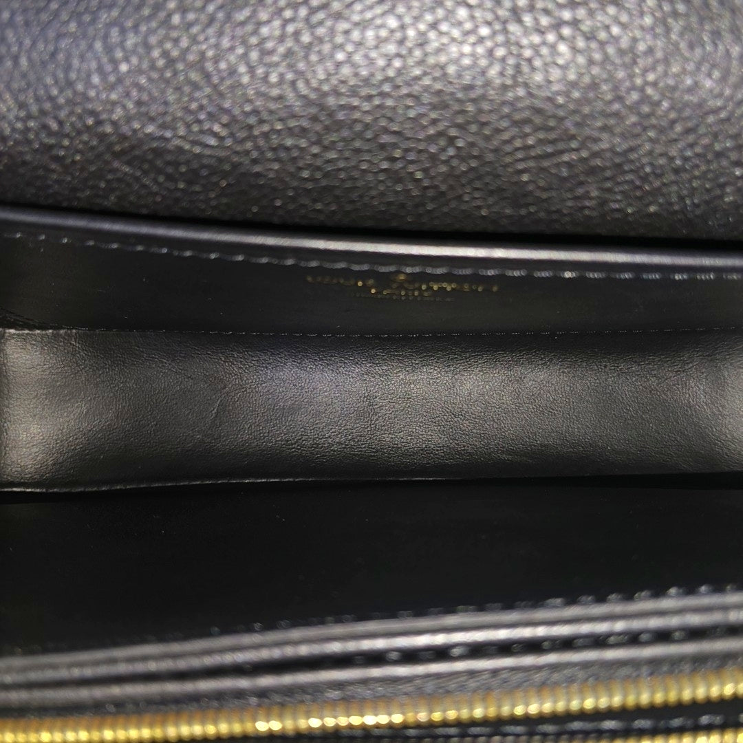 MARCEAU Monogram Calfskin Black