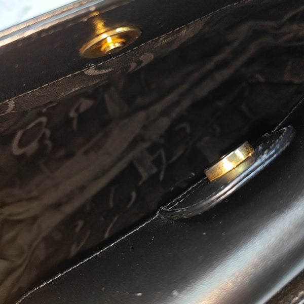 Calfskin Shoulder Bag Black