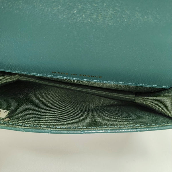 Quilted Lambskin Shoulder Bag Green