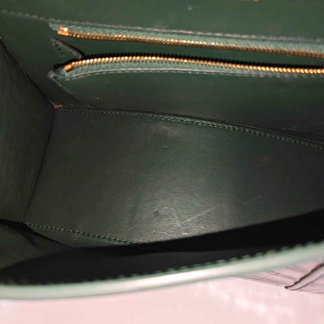 Hourglass S Calfskin Green