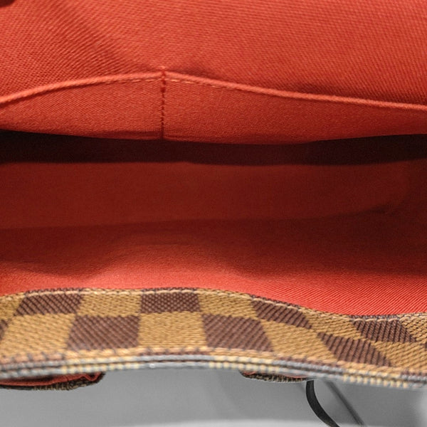 BROADWAY Damier Ebene Coated Canvas Brown
