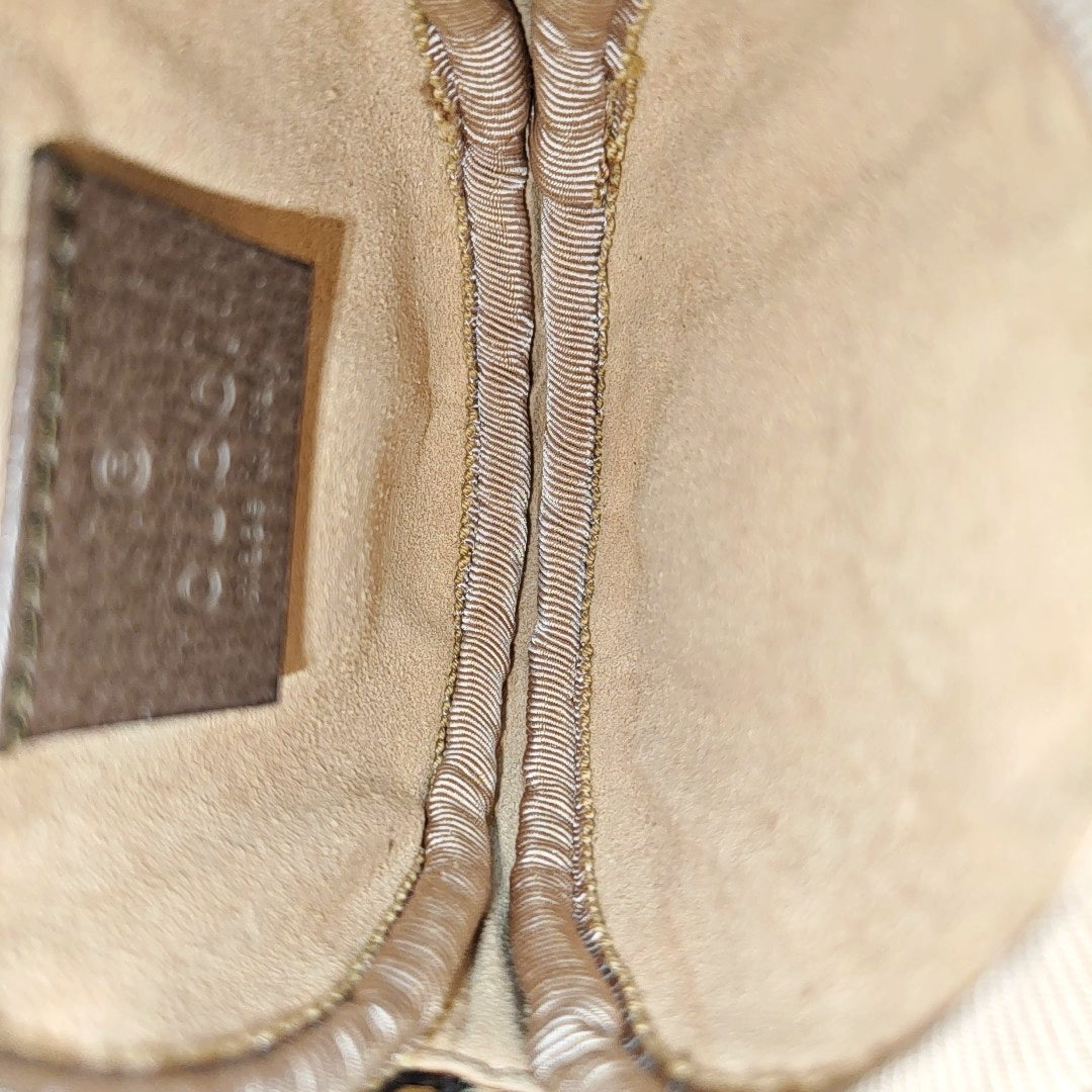 Ophidia Mini Monogram Coated Canvas Beige