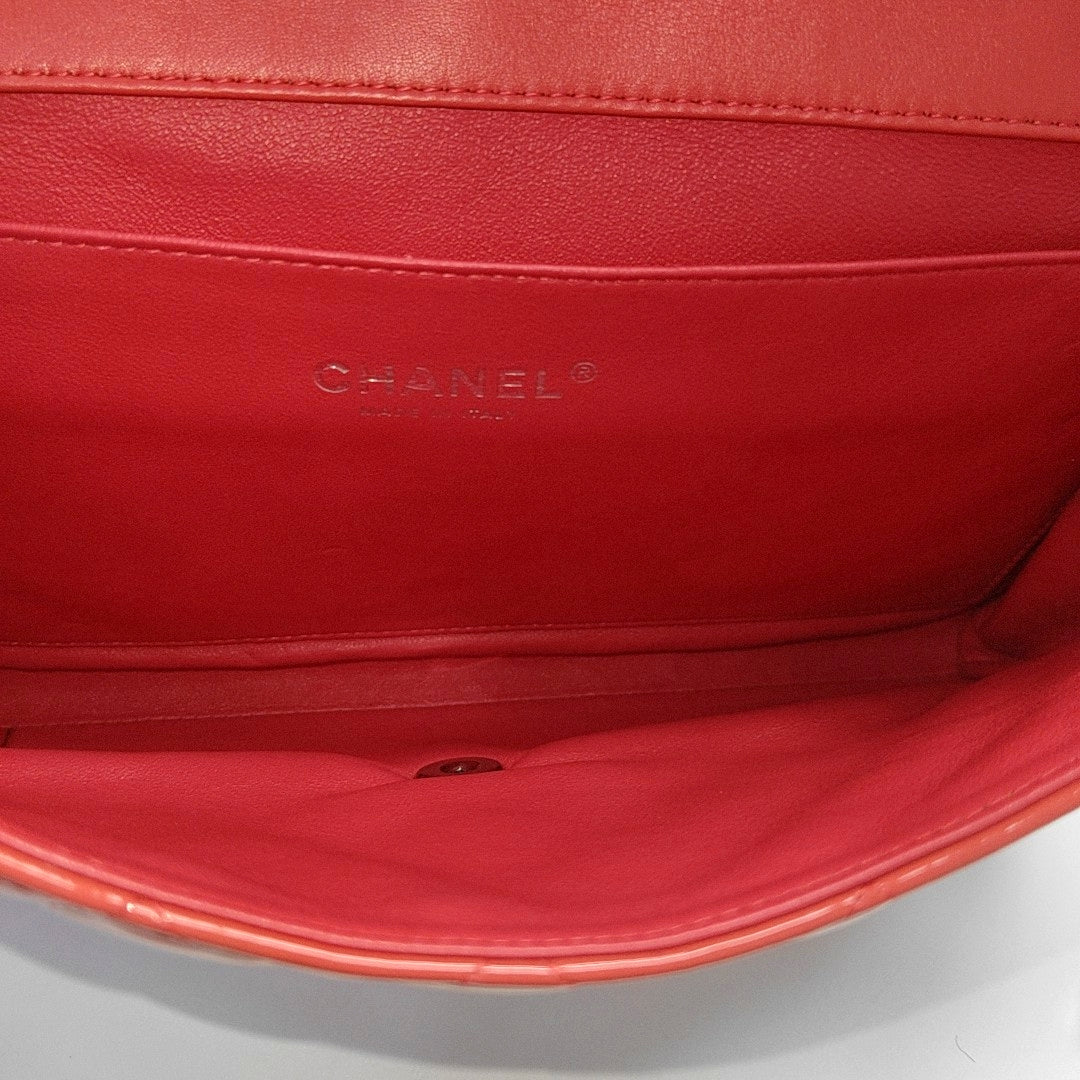 Quilted Patent Leather Pink