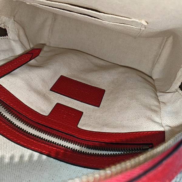 Monogram Coated Canvas Backpack Beige