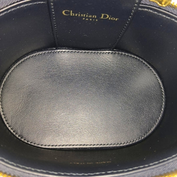 CD Signature Vanity Small Oblique Canvas Blue