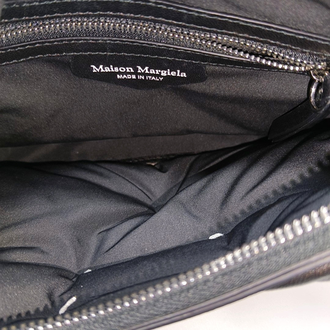 Quilted Leather Shoulder Bag Black