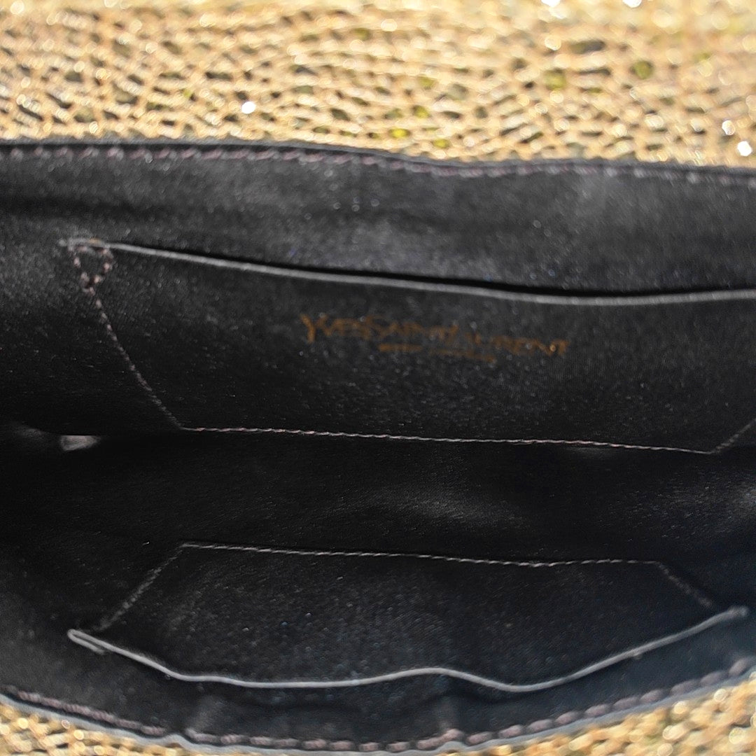 Special Material Shoulder Bag Gold