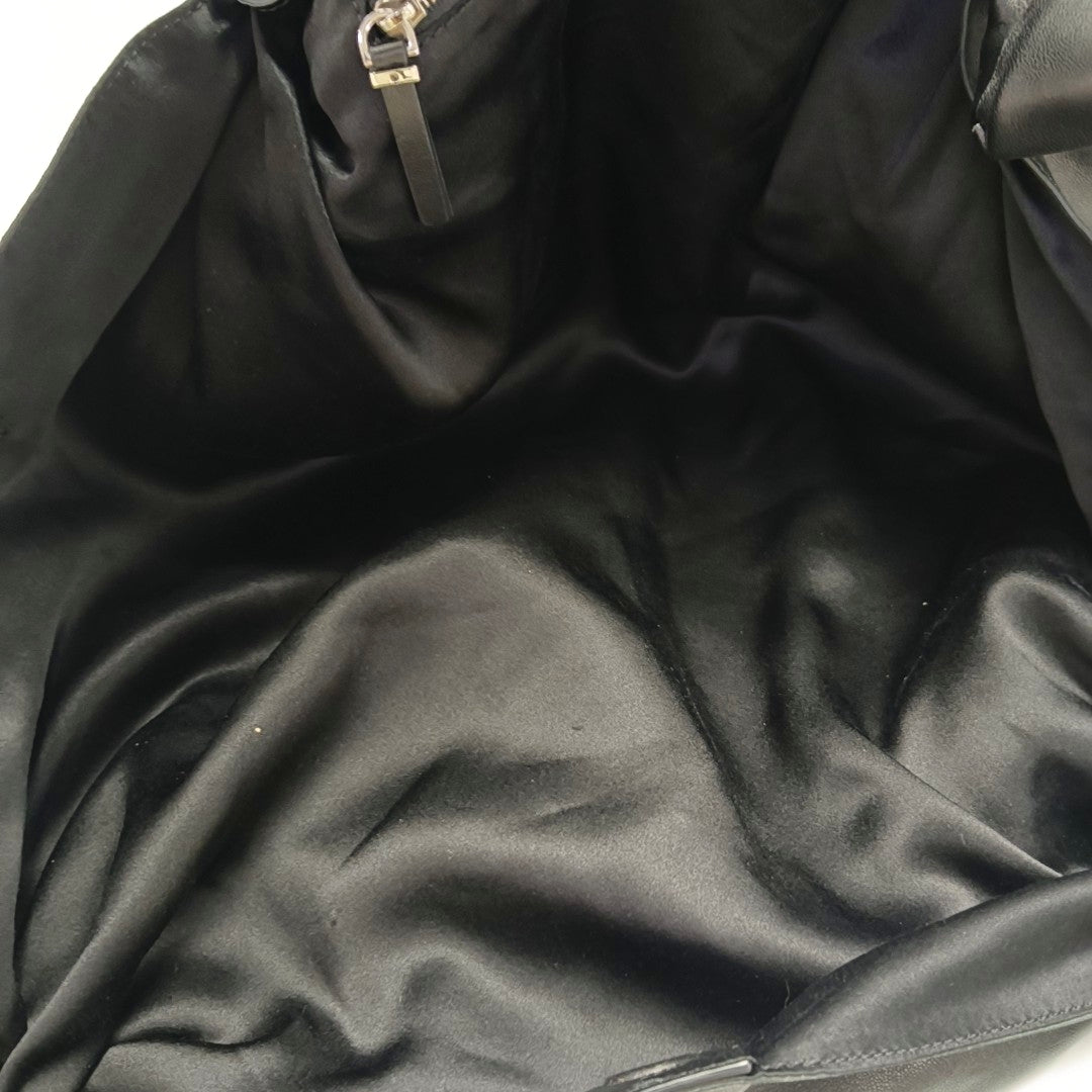 Calfskin Shoulder Bag Black