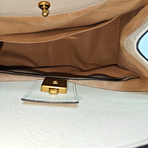 Sylvie Medium Calfskin Beige
