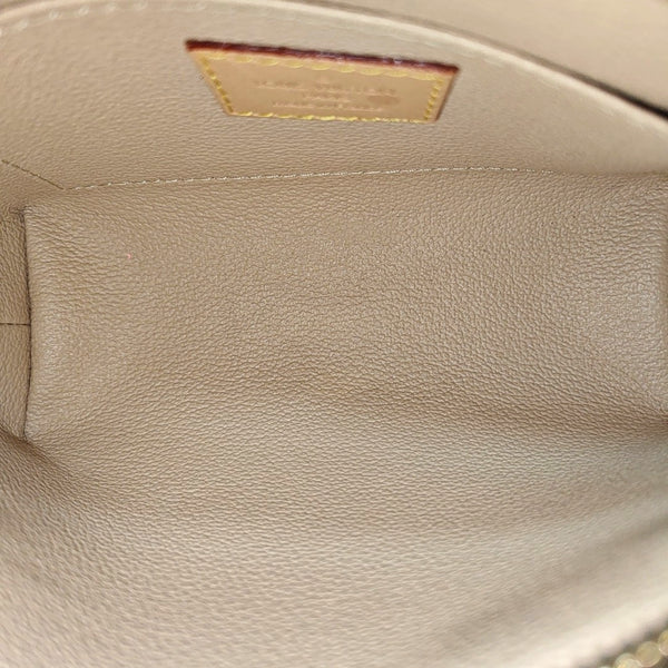 COSMETIC PM Monogram Coated Canvas Brown