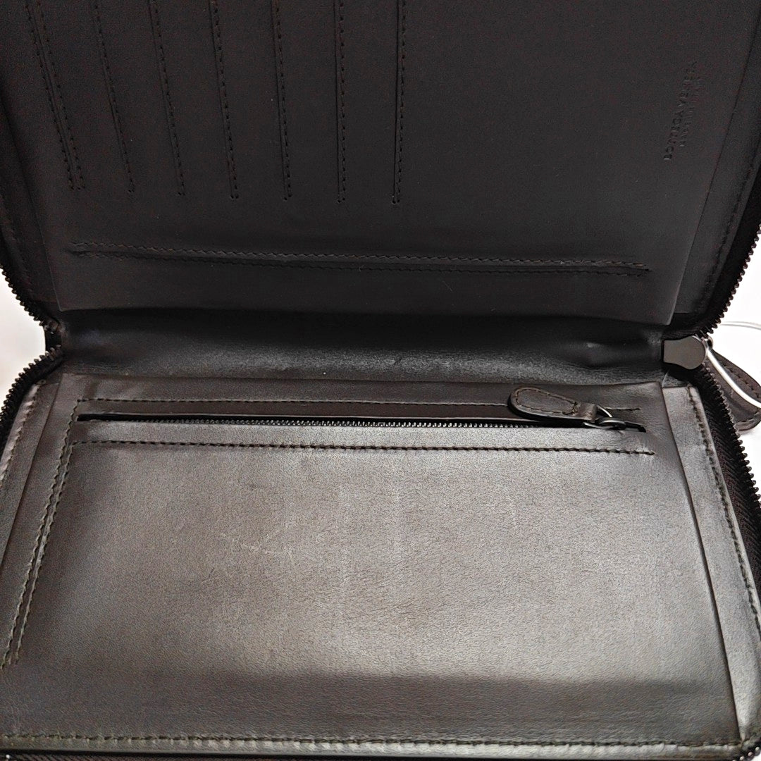 Calfskin Top Handle Bag Brown