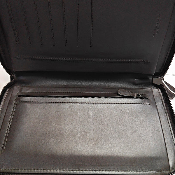 Calfskin Top Handle Bag Brown
