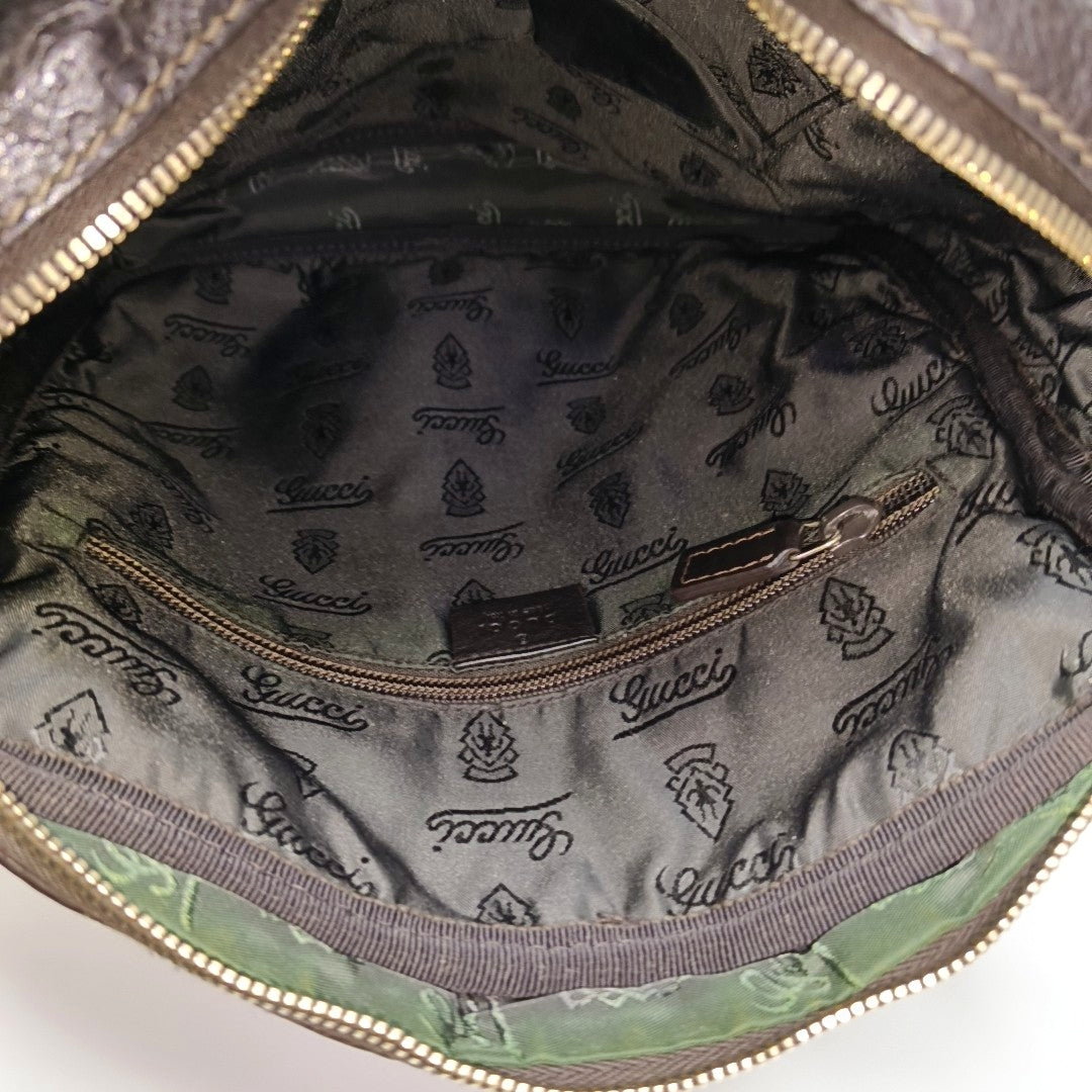 GG Imprime Monogram Calfskin Brown