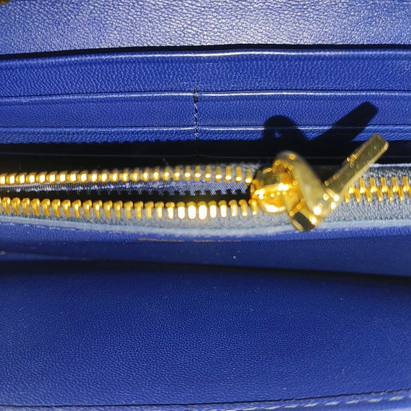 Quilted Lambskin Shoulder Bag Blue